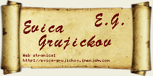 Evica Grujičkov vizit kartica
